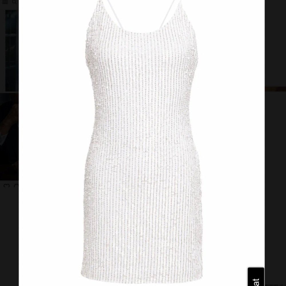 🔥🤍✨🤍 HP Alice and Olivia sequined dress🤍 - Picture 3 of 15